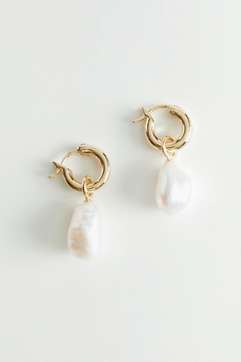 Pearl Charm Sterling Silver Earrings from & Other Stories