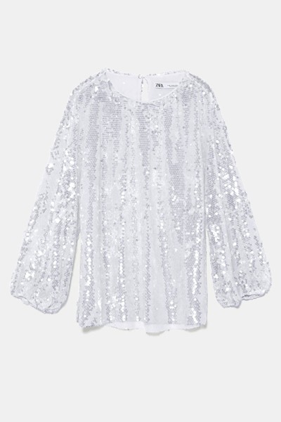 Sequinned Blouse from Zara