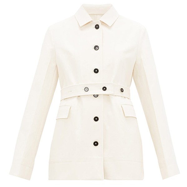 Belted Cotton Moleskin Jacket from Jill Sander
