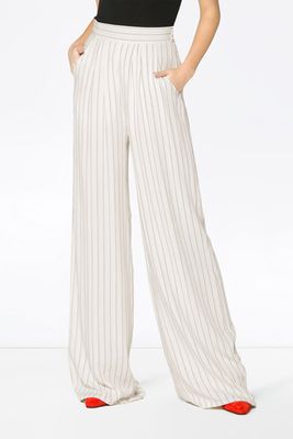 Wide Leg Striped Trousers  from Lot78