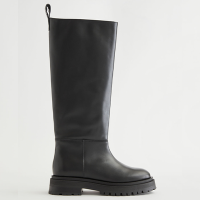Chunky Sole Tall Leather Boots  from & Other Stories