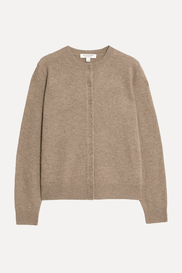 x from Pure Cashmere Crew Neck Relaxed Cardigan, £95 | Marks & Spencer
