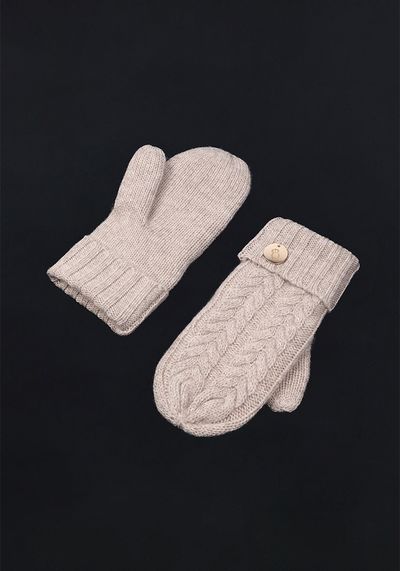 Georgie Cable Rib Mittens