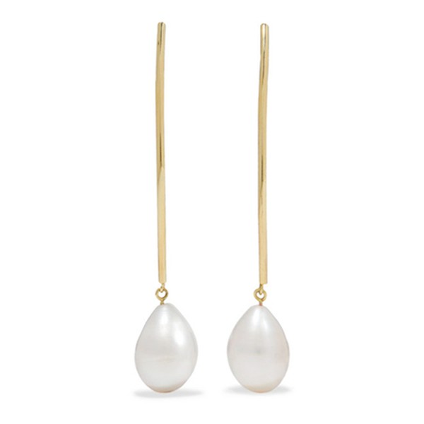 14-Karat Gold Pearl Earrings from Loren Stewart