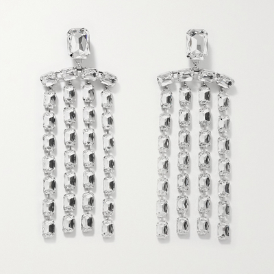 Silver-Tone Crystal Earrings from Area