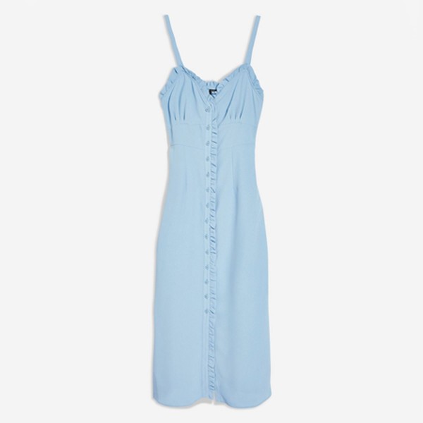 Ruffle Midi Slip Dress from Topshop