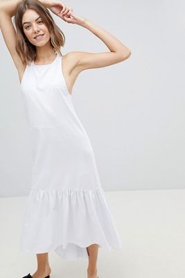 Design Maxi Dress With Racer Back and Hi Lo Pep Hem from ASOS