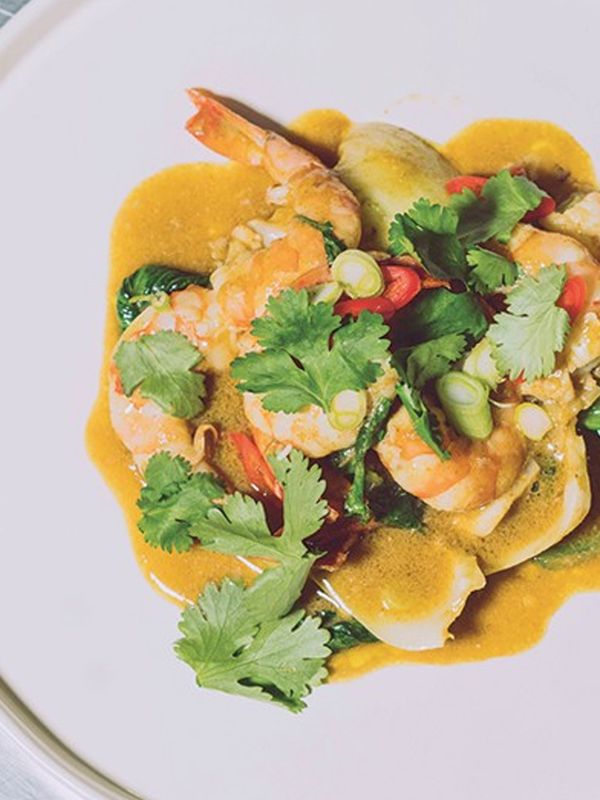 Yellow Thai Prawn Curry 