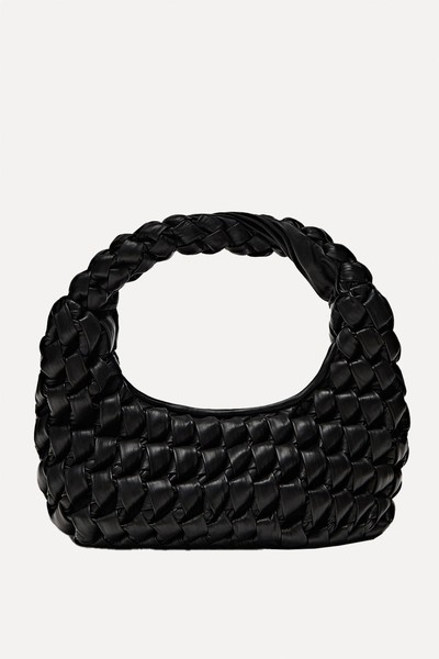 Nappa Leather Maxi Bag With Knot Detail from Massimo Dutti