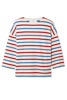 US Navy Striped Cotton-Jersey Top from La Ligne