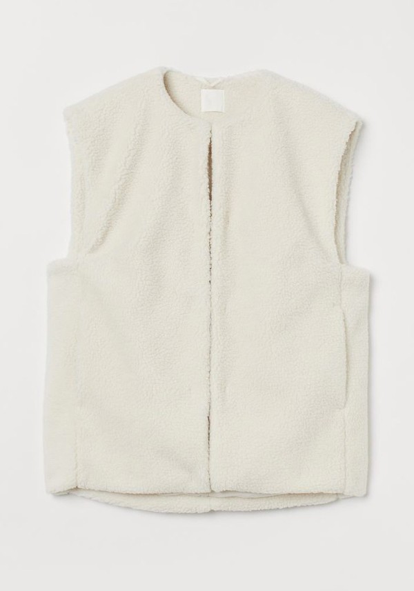 Oversized Faux Shearling Gilet from H&M