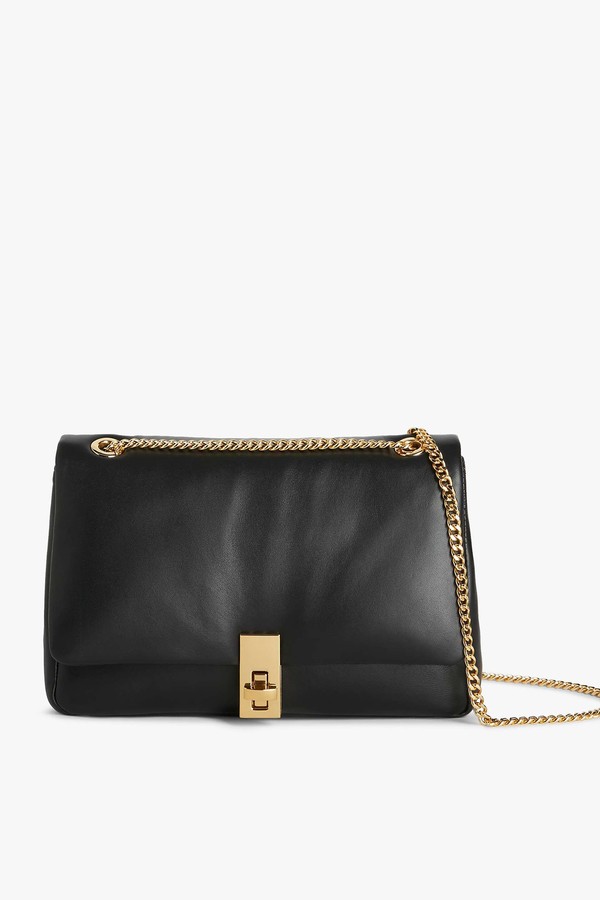 Puffy Lamb Leather Flapover Crossbody Bag from John Lewis