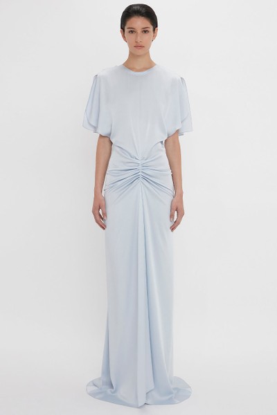 Exclusive Floor-Length Gathered Dress from Victoria Beckham