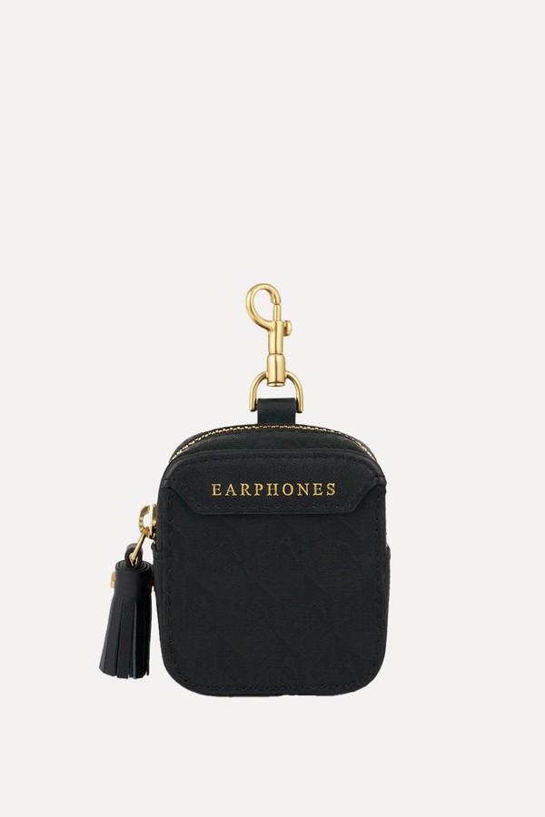 Logo Ear Phones Travel Pouch from Anya Hindmarch