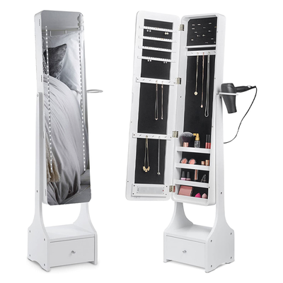 Standing Full Length Mirror With Storage from Beautify