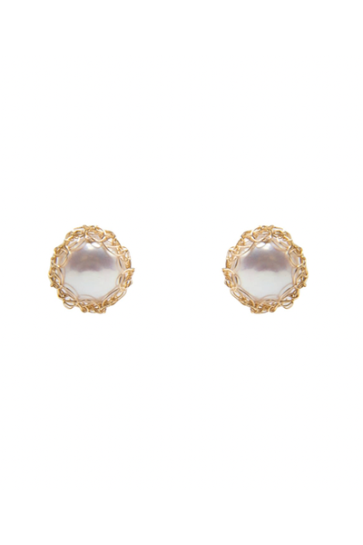 Gemma Recycled 14K Gold Filled Stud Earrings  from Carolina Wong