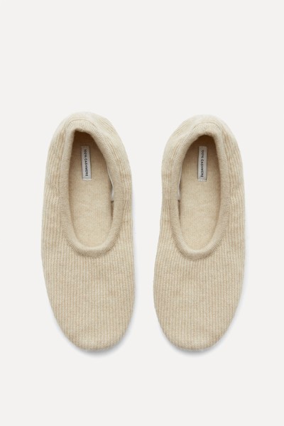 Ribbed Cashmere Slippers from COS