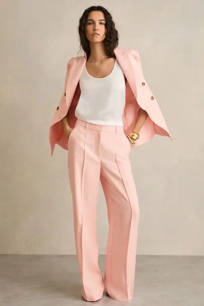 Magda Wide-Leg Suit Trousers