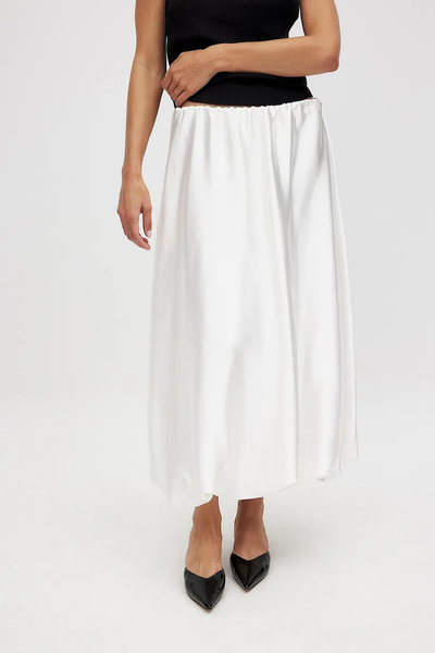 Satin Volume Balloon Midi Skirt from NA-KD