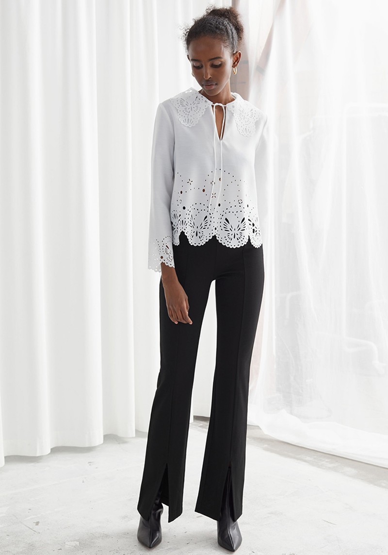 Front Split Tapered Trousers from & Other Stories