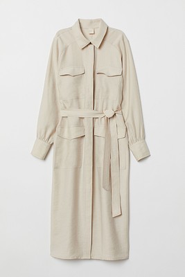 Lyocell-Blend Shirt Dress from H&M