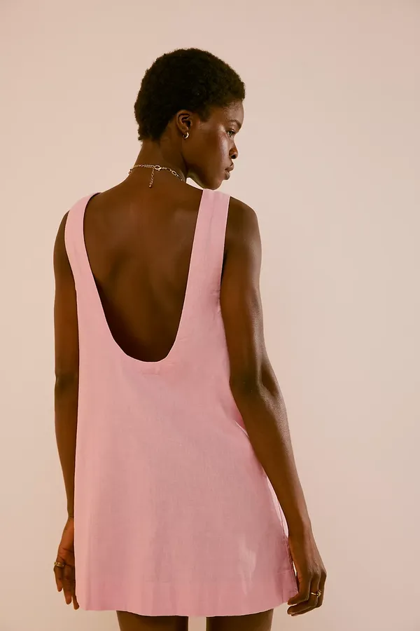 Full Of Sunshine Cotton-Linen Mini Dress from Free People