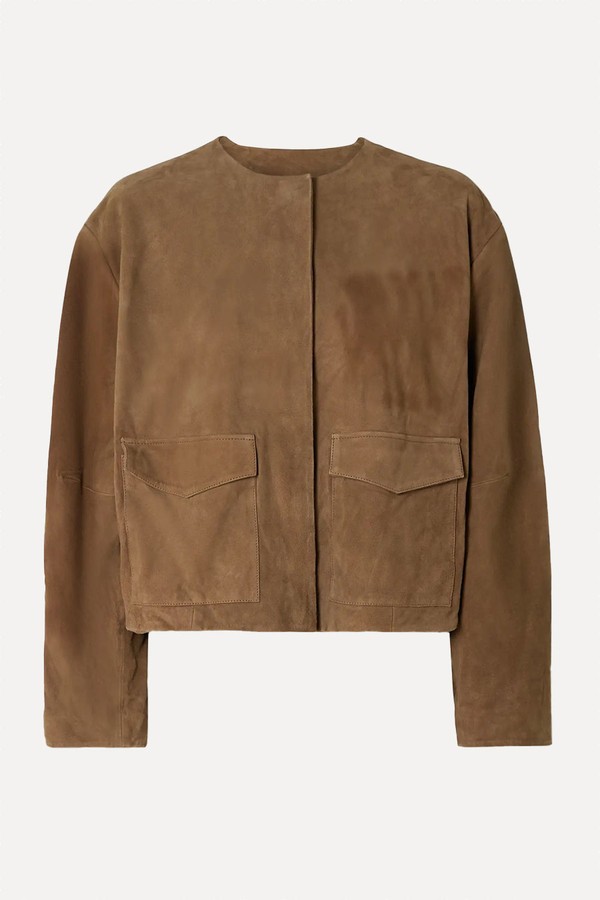 Utility Cocoon Suede Jacket  from St. Agni 