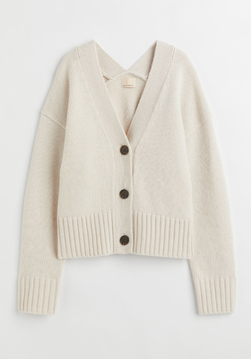 Knitted Wool Cardigan from H&M