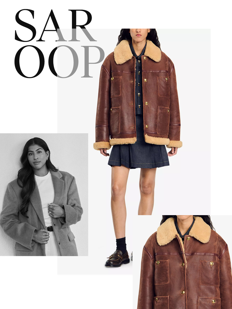 Shearling Jacket from Sandro