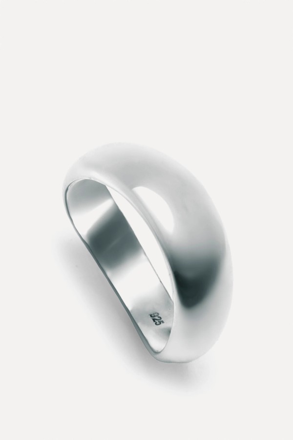Silver Chunky Loop Ring