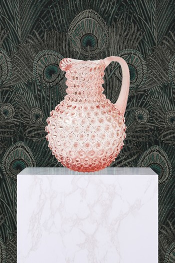 Rose Pink Hobnail Jug from Mrs. Alice