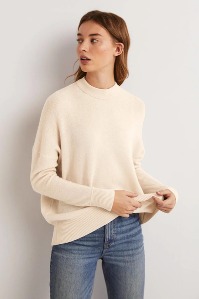 Cashmere Boyfriend Crew Jumper from Boden