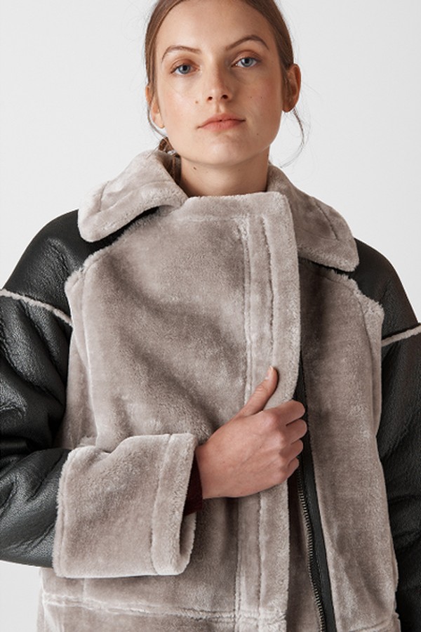 Faux Fur Biker