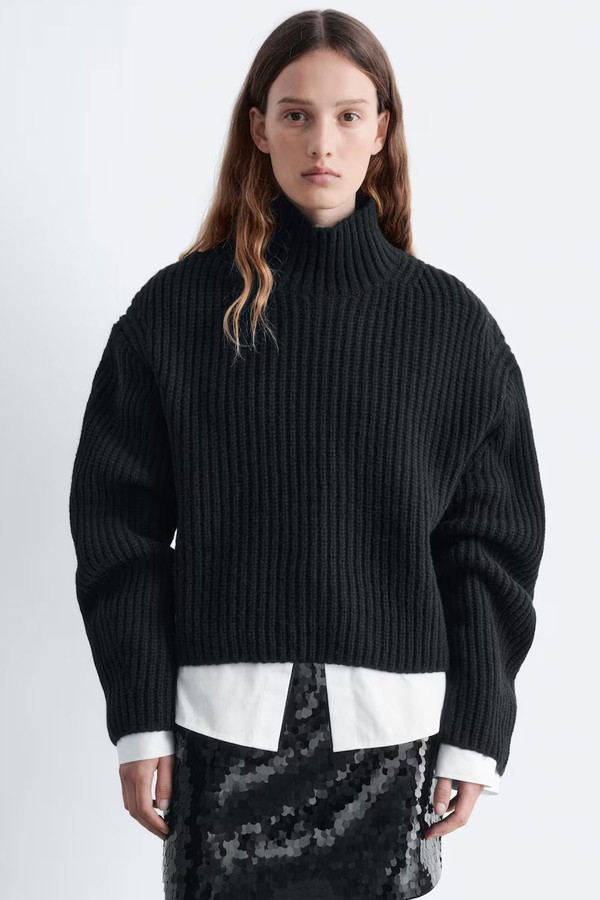 Cropped Turtleneck Jumper from & Other Stories