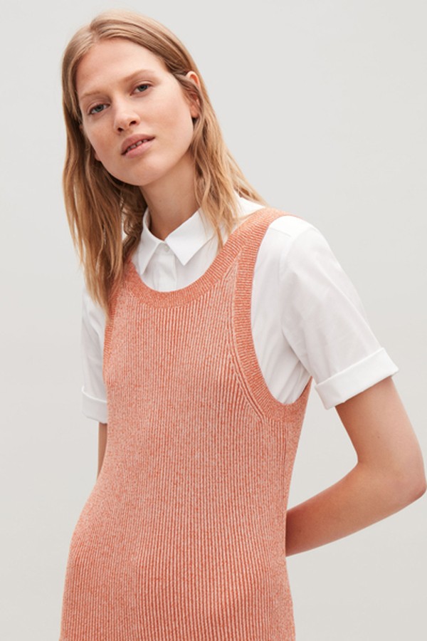 Ribbed Cotton Dress