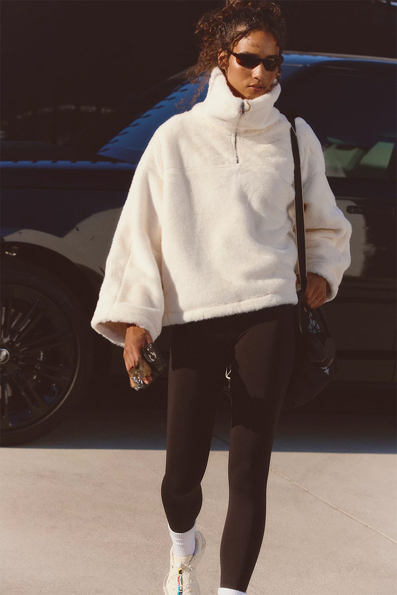 Alpine Faux Fur Half Zip from FP Movement