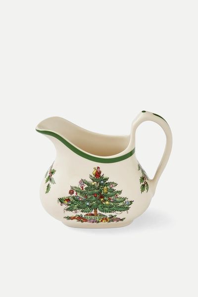 Christmas Tree Cream & Brandy Sauce Jug