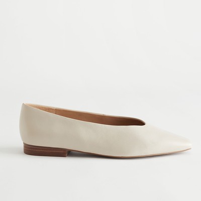 Pointed Leather Ballerina Flats from & Other Stories