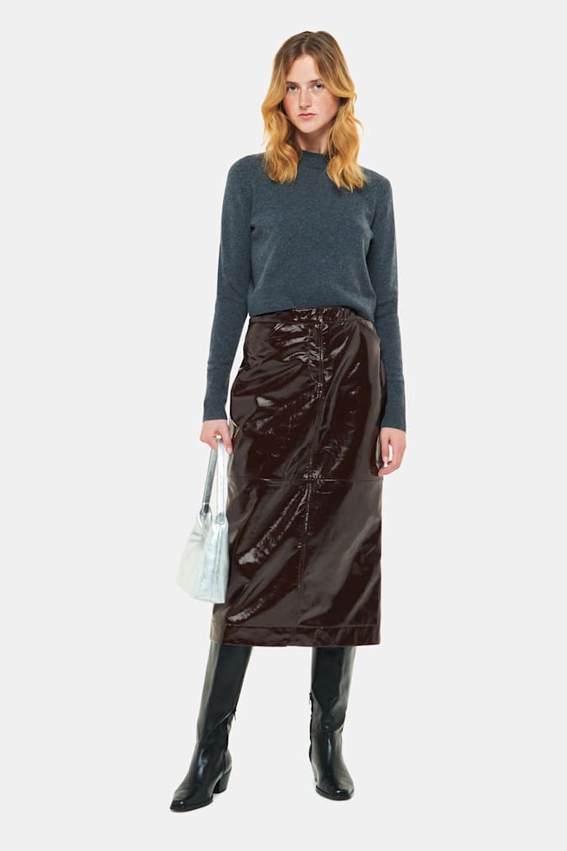 Rachel Patent Leather Skirt from Whistles