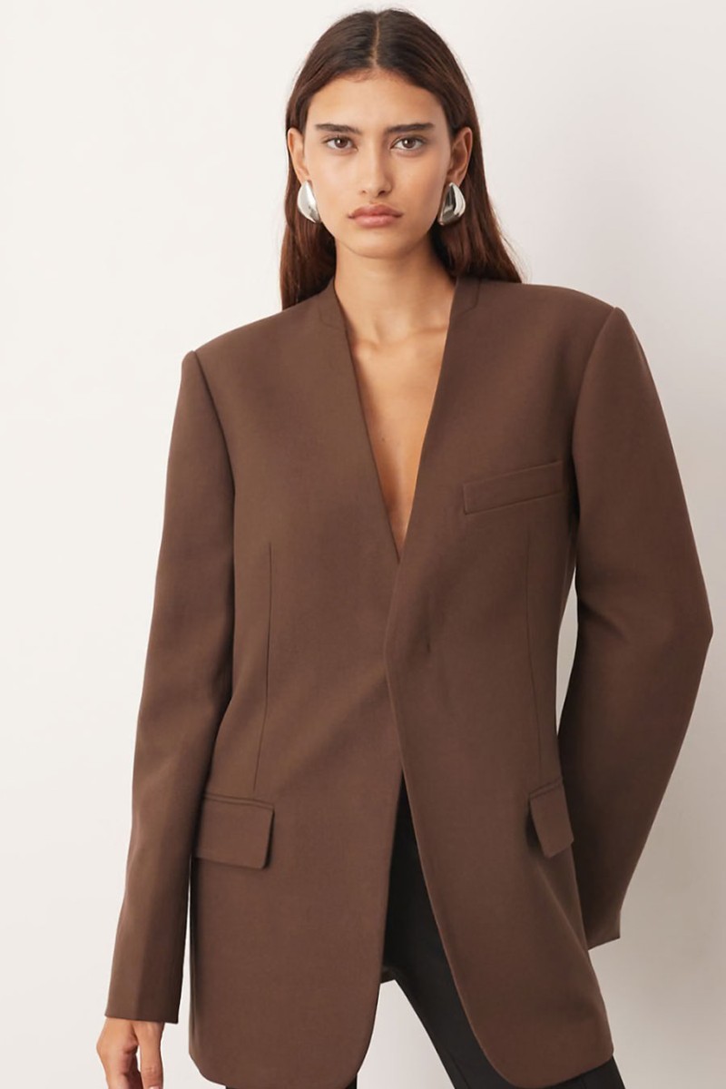 Ultimate Collarless Straight Blazer