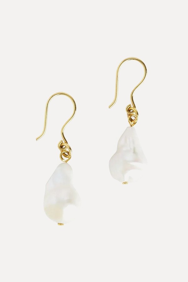 Freshwater Pearl Hook Earrings from ARKET