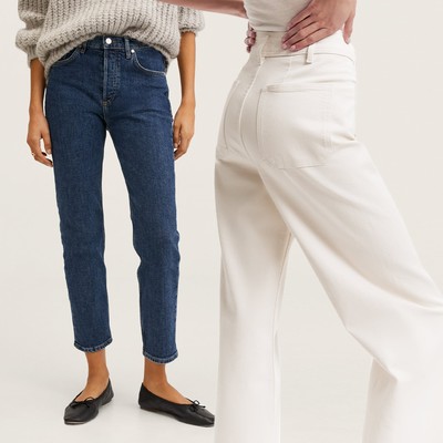 Slim-fit enzymatic jeans