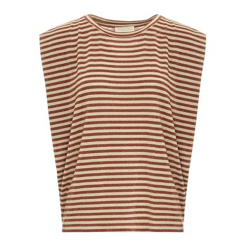 Enna Striped Lurex Tank Top from Momoni