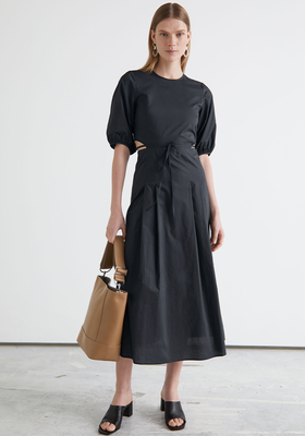 Voluminous Cut Out Midi Dress from & Other Stories