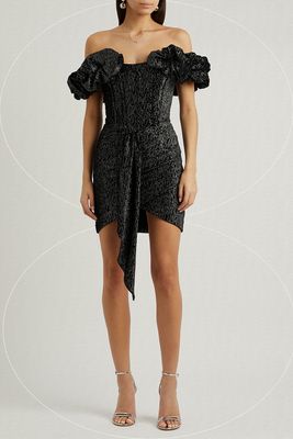Glittered Velvet Mini Dress, £80 | Lavish Alice