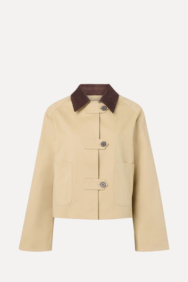 Neutral Corduroy Collar Jacket from Whistles