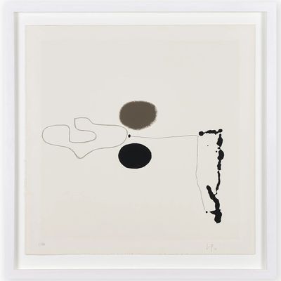 Points Of Contact Linear Development V Screenprint from Victor Pasmore