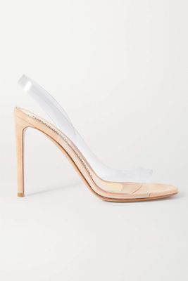 Amber Ghost Suede & PVC Sandals from Alexandre Vauthier
