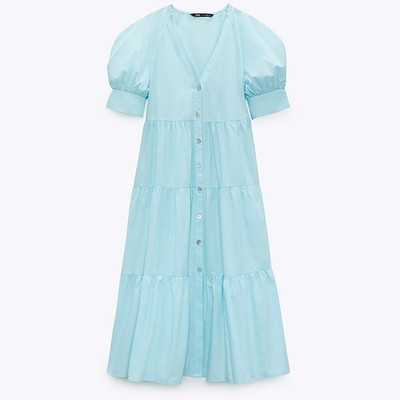 Poplin Panelled Dress