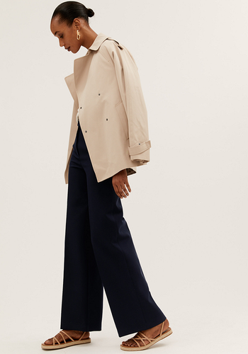 Belted Wide Leg Trousers